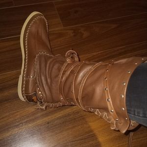 COPY - Leather Moccasin boots